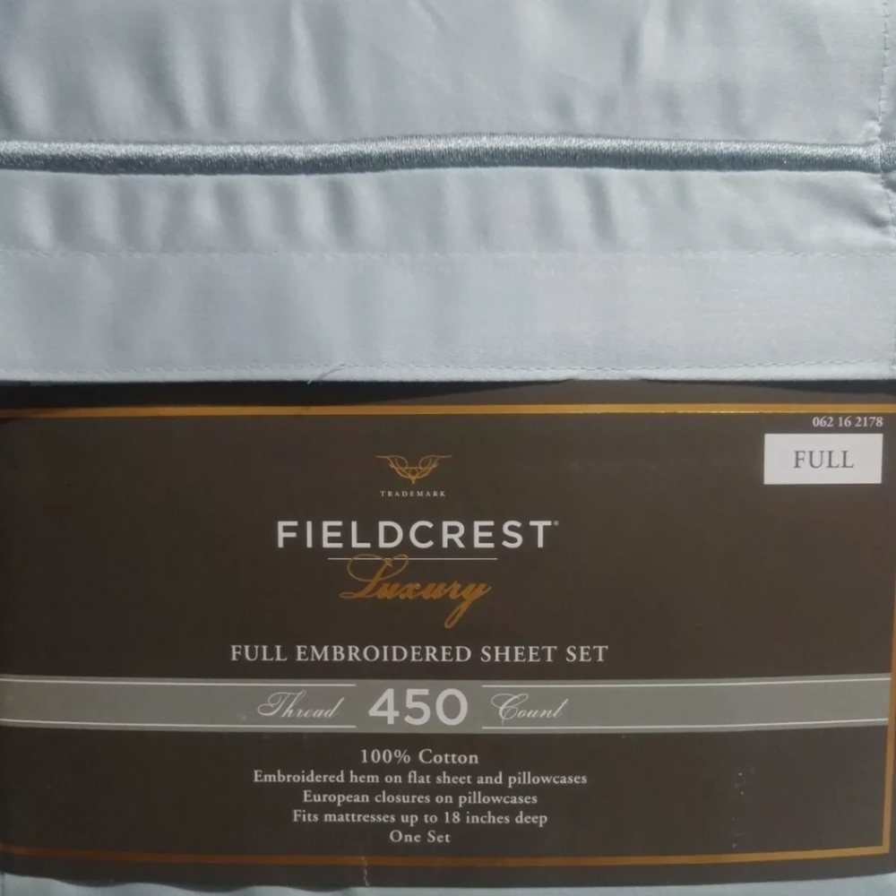 Brand New Fieldcrest Luxury Full Size Sheet Set